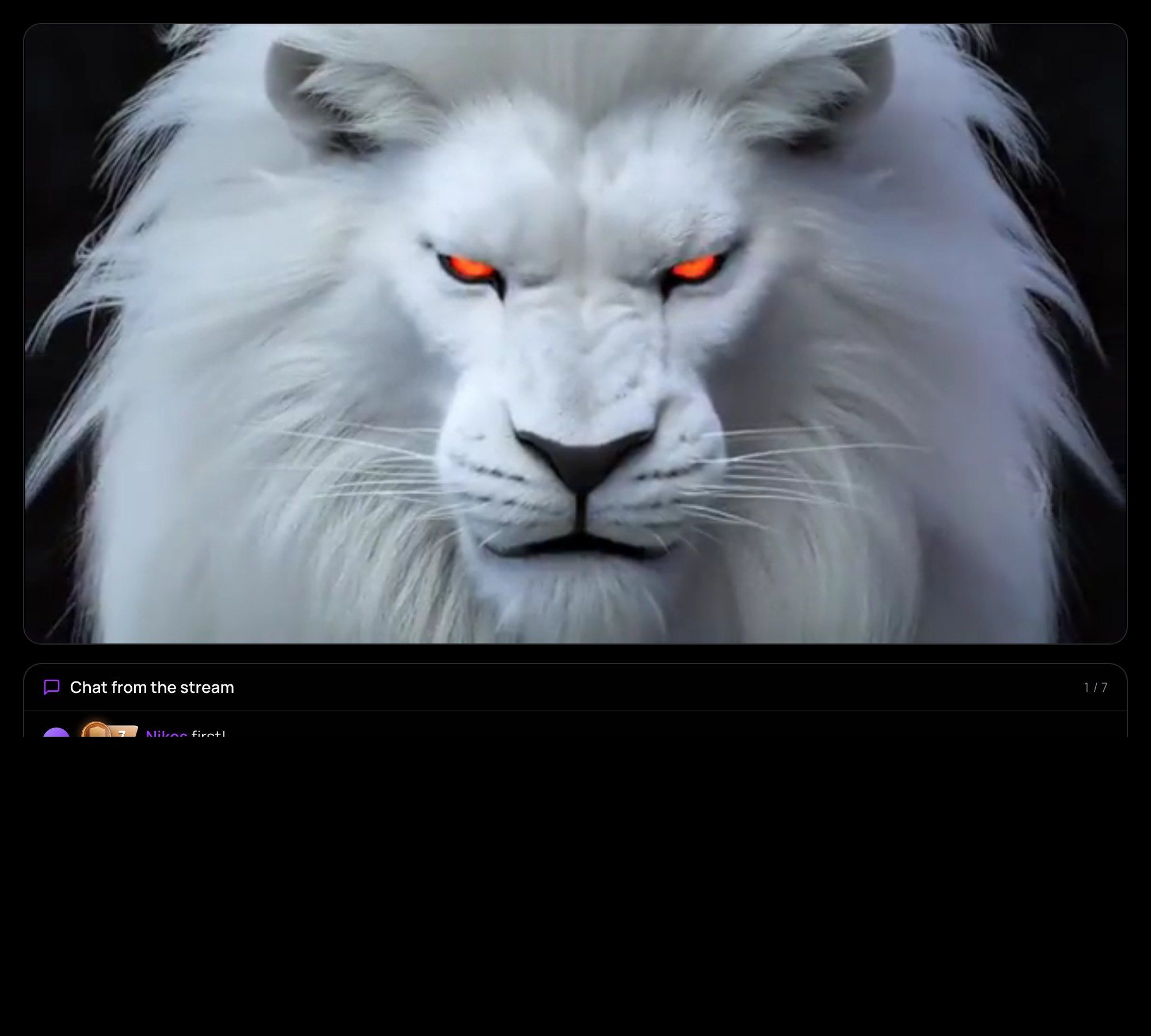 A replay with its chat beside it, messages appearing as the video plays